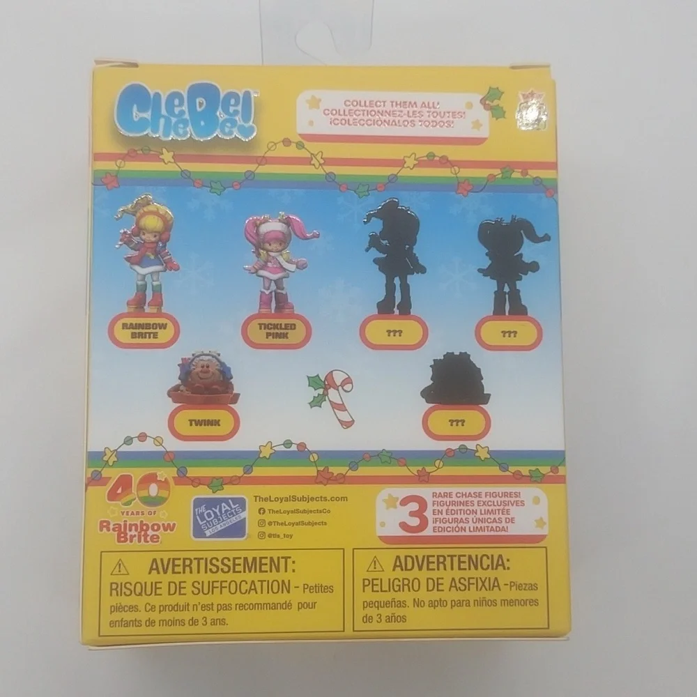 NIB Rainbow Brite Cheebee figure 40th Anniversary‎ Holiday Winter series